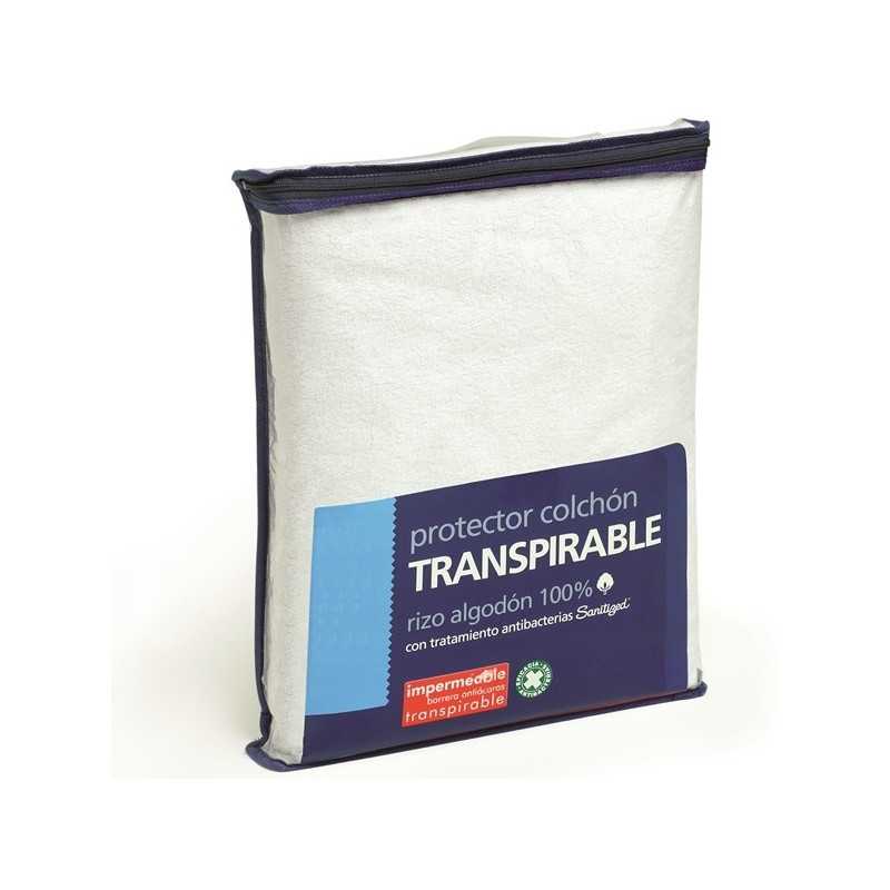 Protector colchón rizo impermeable transpirable 550310