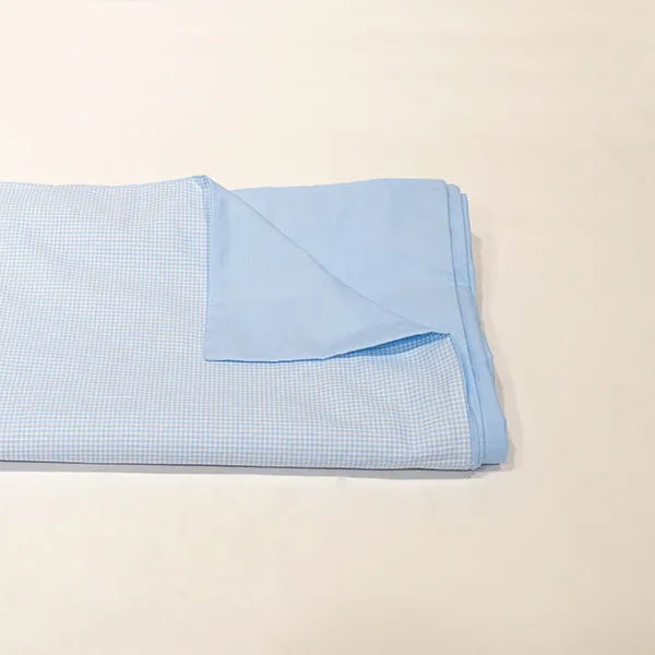 Funda nórdica vichy azul