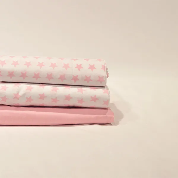 Juego sábanas Estrellas rosa largo especial