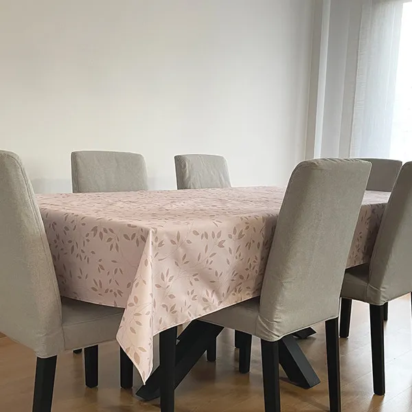 Mantel Antimanchas Flores beige