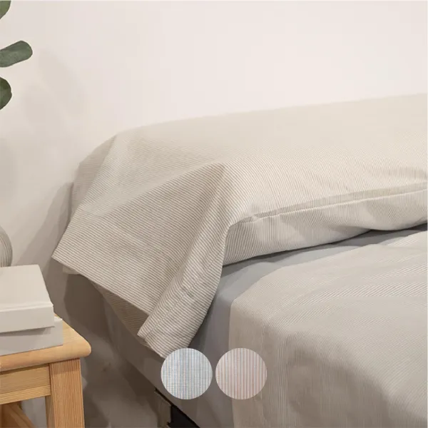 Juego sábanas Rayas azul largo especial 210 