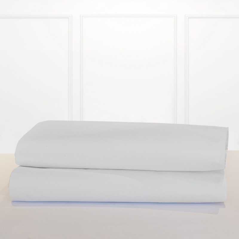 Sábana bajera de punto ajustable 100% algodón blanco cama 150/160