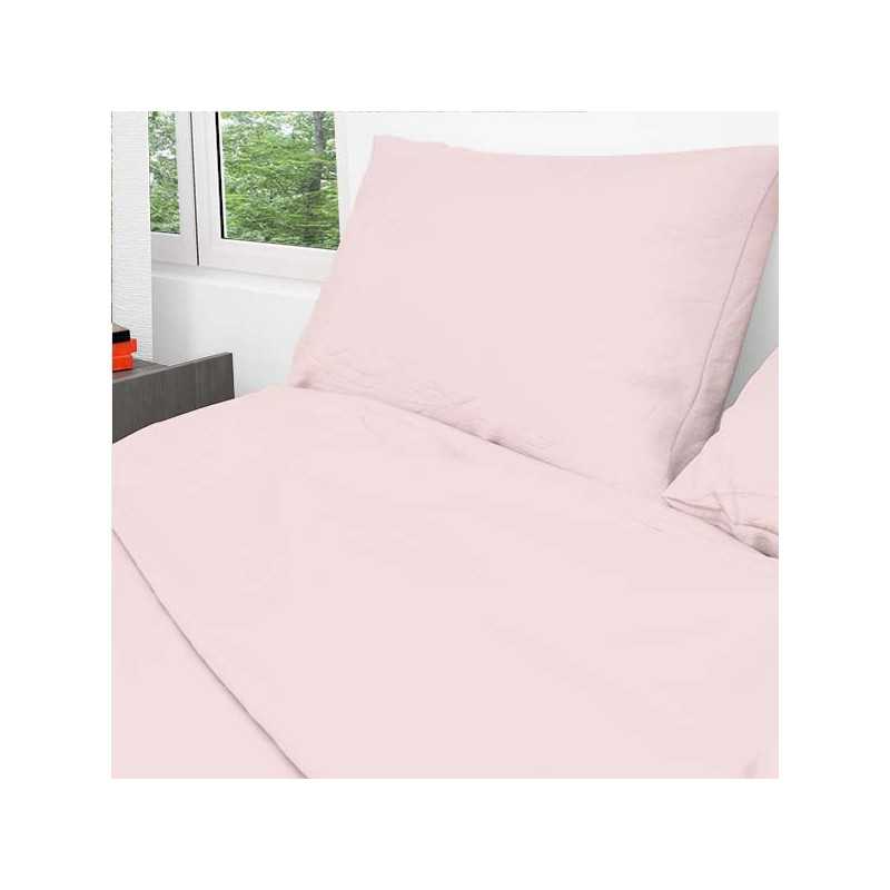 Juego sábanas algodón caravana 3 pzs largo 220 cm rosa