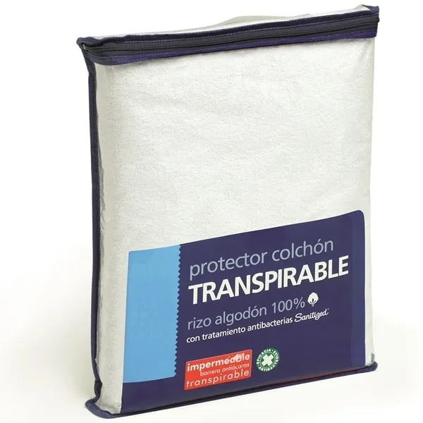 Protector colchón rizo impermeable transpirable 550310